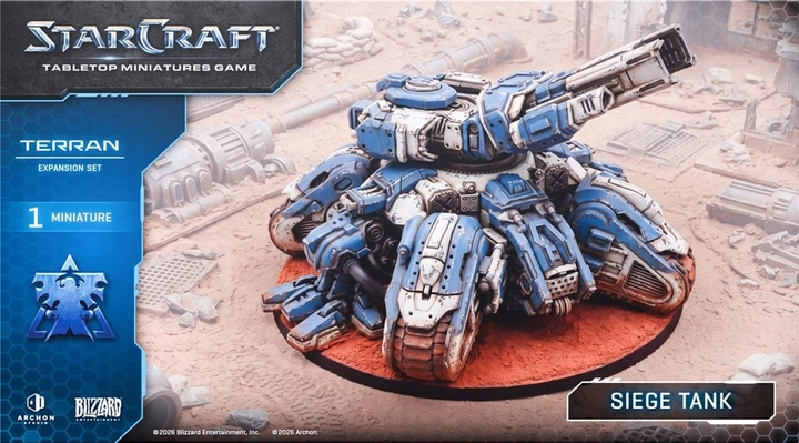 Dodatek do gry planszowej Archon Studio StarCraft: Czołg oblężniczy – Terran (edycja angielska) (5901397106533) - Zdjęcie 1 Dodatek do gry planszowej Archon Studio StarCraft: Czołg oblężniczy – Terran (edycja angielska) (5901397106533) - obraz 1
