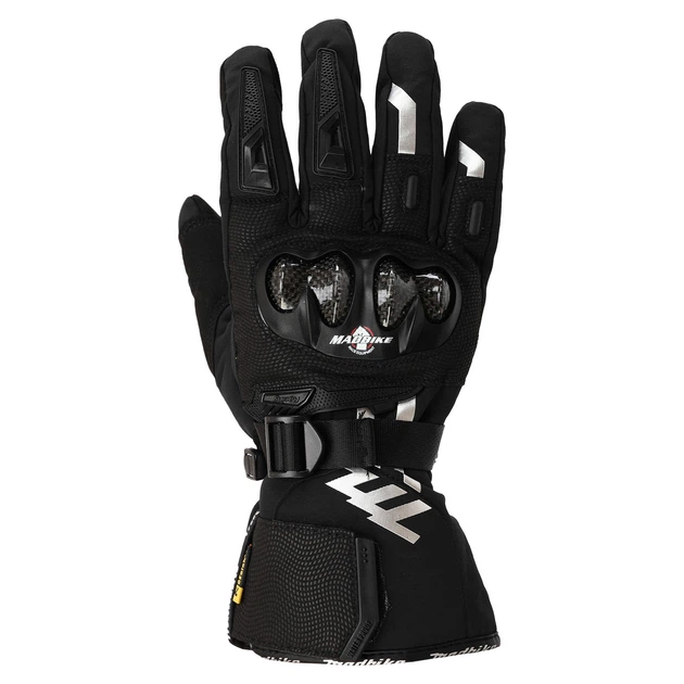Мотоперчатки зимние Madmotor MAD66X с Touch Screen и светоотражающими вставками размер 2XL Black - изображение 2