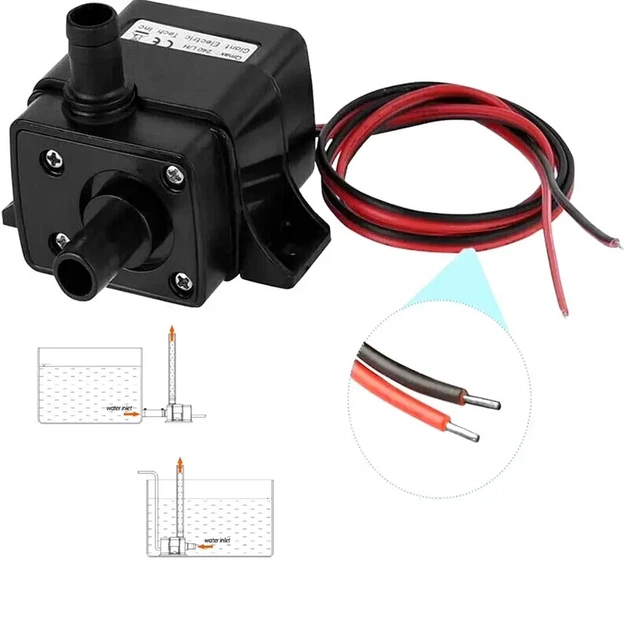 Мини погружной насос DC12V 240L/H с бесщеточным мотором - Фото 5 Мини погружной насос DC12V 240L/H с бесщеточным мотором - изображение 5