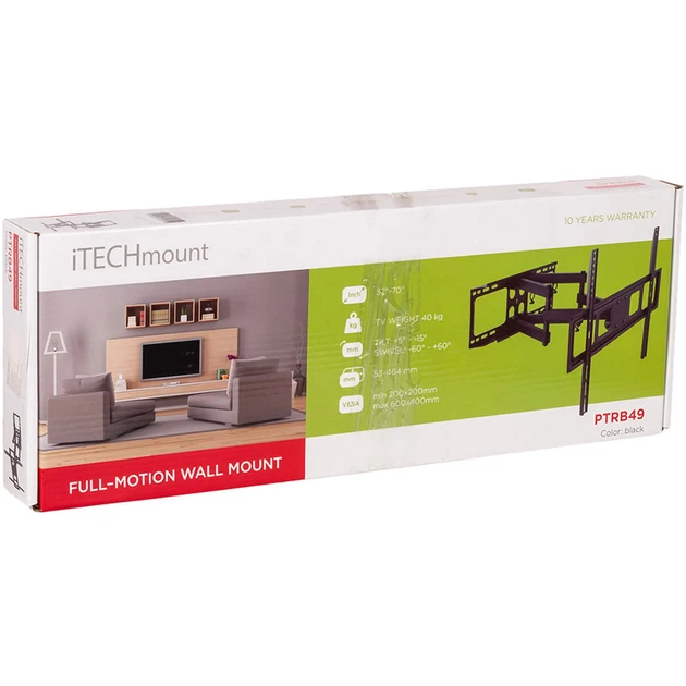 Кронштейн для телевизора ITech PTRB49 37"-70" наклонно-поворотный - изображение 5