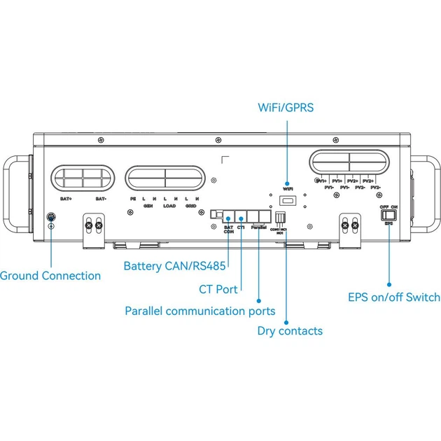 Гібридний сонячний інвертор LuxPower SNA2-EU-LT 14kW 48V [178583] - зображення 4