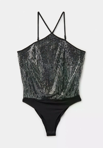 Боди H&M 060815004 L Срібний (6666000359070) - Фото 6 Боди H&M 060815004 L Срібний (6666000359070) - изображение 6