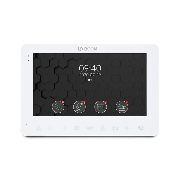 Комплект видеодомофон BCOM BD-780FHD White + видеопанель Tantos Triniti FHD - изображение 2