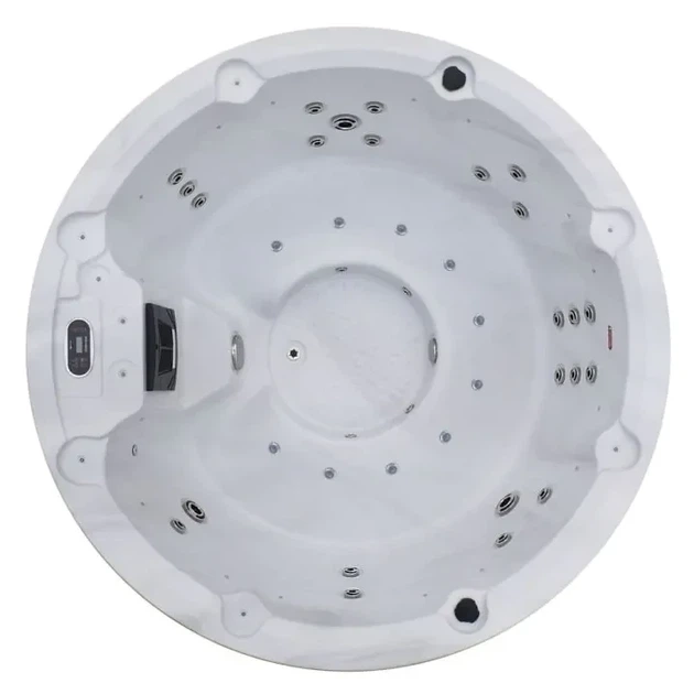 Гідромасажний СПА-басейн Aquajoy Lagoon Air Ø195×82 см на 7 осіб, 34 форсунки, аеромасаж, LED - зображення 3
