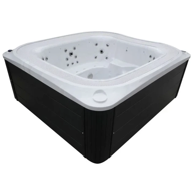 Переливний гідромасажний СПА-басейн Aquajoy Serenity 250×230×96 см на 8 осіб, 73 форсунки, Bluetooth - зображення 5