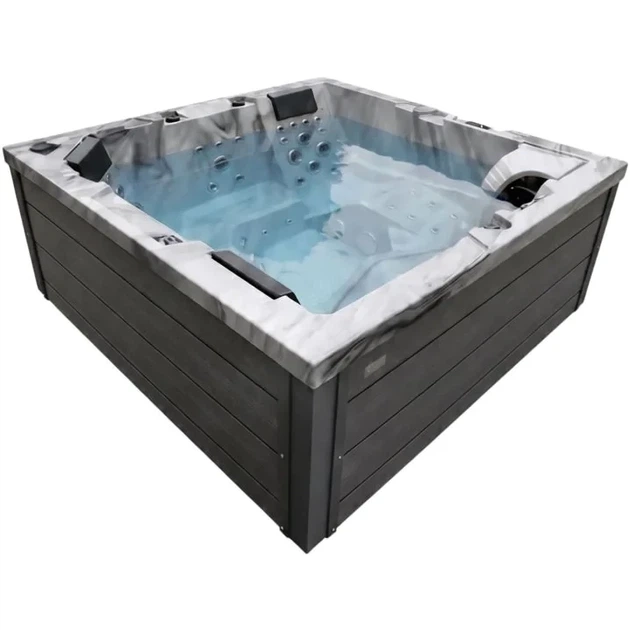 Гідромасажний СПА-басейн Aquajoy Monaco Odyssey 220×220×90 см на 5 осіб, 74 форсунки, Bluetooth, LED - зображення 2