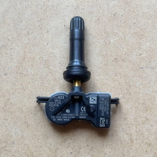 Датчик давления в шинах TPMS 68313387AC для Jeep Compass Renegade Grand Cherokee Chrysler Pacifica Dodge Durango - Фото 2 Датчик давления в шинах TPMS 68313387AC для Jeep Compass Renegade Grand Cherokee Chrysler Pacifica Dodge Durango - изображение 2