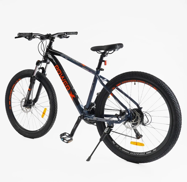Велосипед Спортивний 27.5 дюймів Corso X-POWER PW-160 обладнання Shimano Altus алюмінієва рама 17 дюймів 24 швидкість. Black and Orange (165327) - Фото 3 Велосипед Спортивний 27.5 дюймів Corso X-POWER PW-160 обладнання Shimano Altus алюмінієва рама 17 дюймів 24 швидкість. Black and Orange (165327) - зображення 3