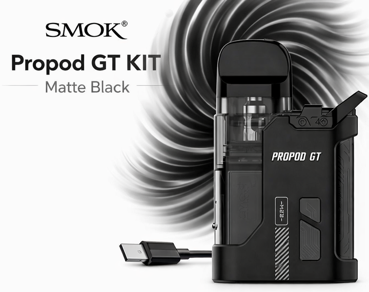 Pod-система електронна сигарета Smok Propod GT KIT Matte Black вейп Чорний 700 мАг електронка до 22 Вт под система з верхньою заправкою - зображення 9
