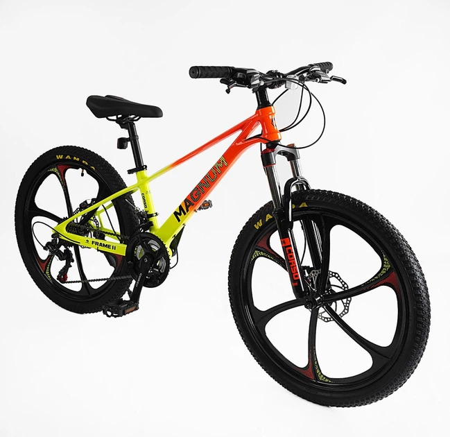 Велосипед Спортивный 24 дюймов Corso MAGNUM MN-821 оборудование Shimano магниевая рама 11 дюймов 21 скорость. Multicolor (163806) - Фото 2 Велосипед Спортивный 24 дюймов Corso MAGNUM MN-821 оборудование Shimano магниевая рама 11 дюймов 21 скорость. Multicolor (163806) - изображение 2