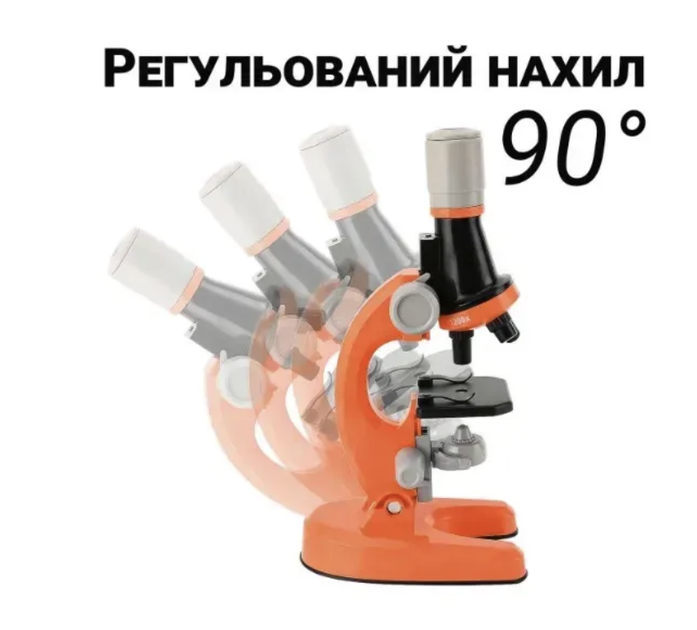 Детский микроскоп OEM 1013A-1 100X 400X 1200X с LED-подсветкой Набор юного исследователя с биологическими образцами предметными стеклами пробирками и пинцетом - изображение 8