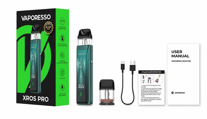 Под-система электронная сигарета Vaporesso XROS PRO подик на 1200 мАч Blue Pod система до 30 Вт 0.6 Ом синяя со сменным картриджем - Фото 3 Под-система электронная сигарета Vaporesso XROS PRO подик на 1200 мАч Blue Pod система до 30 Вт 0.6 Ом синяя со сменным картриджем - изображение 3