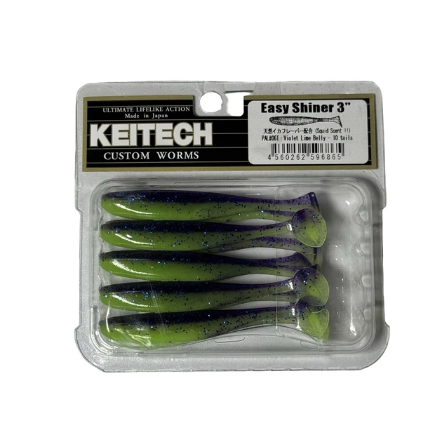 Силикон Keitech Easy Shiner 3" PAL#06 Violet Lime Berry (10 шт/уп),1551.05.49 - Фото 1 Силикон Keitech Easy Shiner 3" PAL#06 Violet Lime Berry (10 шт/уп),1551.05.49 - изображение 1