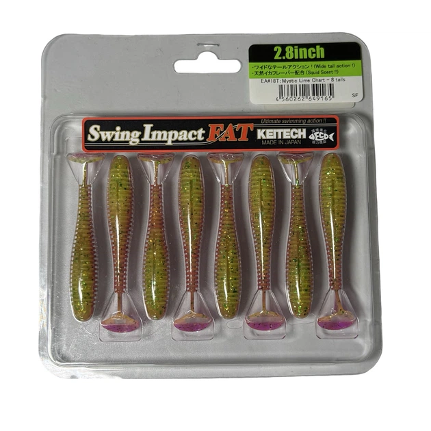 Силікон Keitech Swing Impact Fat 2.8" EA#18 mystic lime chart (8 шт/уп),1551.13.44 - Фото 1 Силікон Keitech Swing Impact Fat 2.8" EA#18 mystic lime chart (8 шт/уп),1551.13.44 - зображення 1