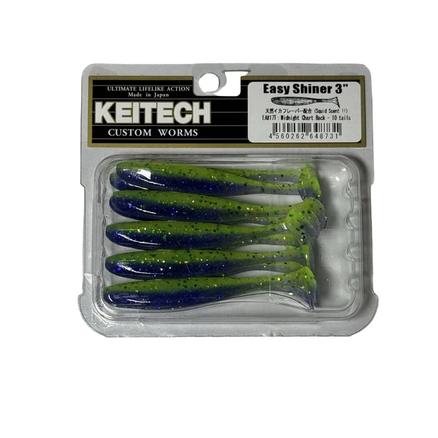 Силікон Keitech Easy Shiner 3" EA#17 midnight chart back (10 шт/уп),1551.13.01 - Фото 1 Силікон Keitech Easy Shiner 3" EA#17 midnight chart back (10 шт/уп),1551.13.01 - зображення 1