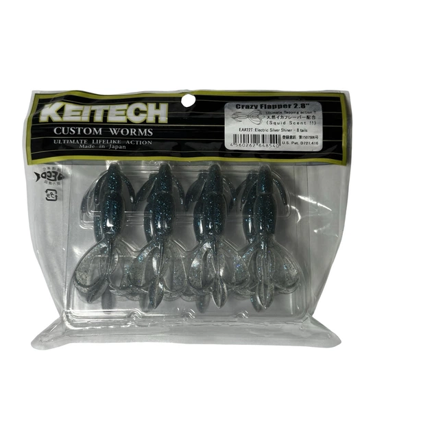 Силікон Keitech Crazy Flapper 2.8" EA#22 electric silver shi (8 шт/уп),1551.12.82 - Фото 1 Силікон Keitech Crazy Flapper 2.8" EA#22 electric silver shi (8 шт/уп),1551.12.82 - зображення 1