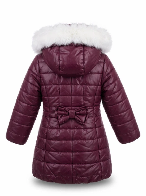 Зимнее пальто с меховым капюшоном для девочки Garden Baby 100001-36/32 бордовый 110 - Фото 6 Зимнее пальто с меховым капюшоном для девочки Garden Baby 100001-36/32 бордовый 110 - изображение 6