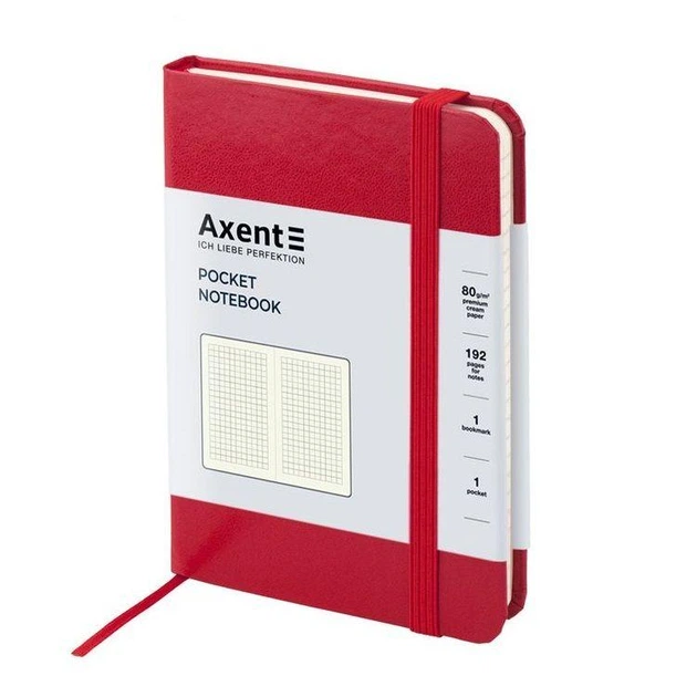 Блокнот Partner 95*140мм 96л клетка на резинке Axent 8301-03 красная - Фото 1 Блокнот Partner 95*140мм 96л клетка на резинке Axent 8301-03 красная - изображение 1