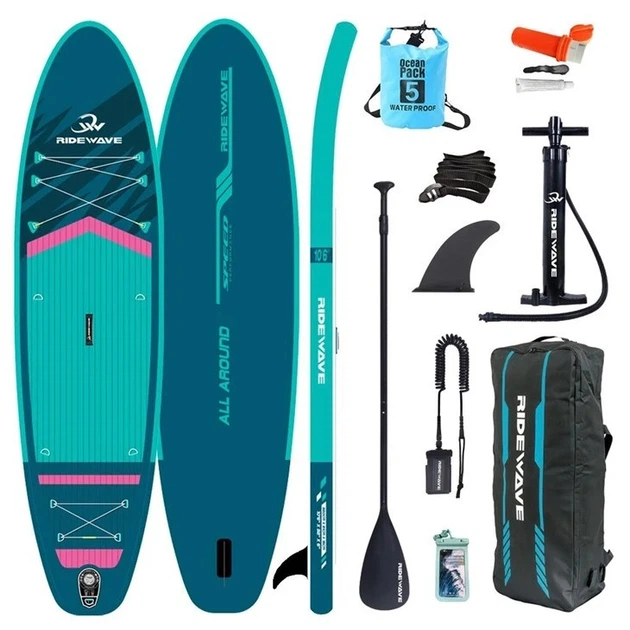 Сапборд RIDEWAY AEROFLOW 10’6″х32"х6" RW2611043 — надувна дошка для САП серфінгу, sup board - Фото 1 Сапборд RIDEWAY AEROFLOW 10’6″х32"х6" RW2611043 — надувна дошка для САП серфінгу, sup board - зображення 1