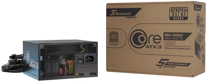 Блок живлення Seasonic 850W (CORE BC-850 ATX31) - Фото 13 Блок живлення Seasonic 850W (CORE BC-850 ATX31) - изображение 13