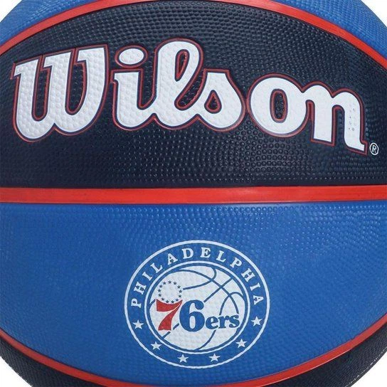 Универсальный баскетбольный мяч Wilson NBA Team Tribute(WTB1300XBPHI) 7 - Фото 3 Универсальный баскетбольный мяч Wilson NBA Team Tribute(WTB1300XBPHI) 7 - изображение 3