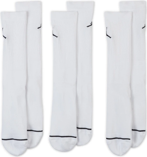 Баскетбольные носки (3 пары) Jordan Jumpman Dri-Fit 3PPK(DX9632-100) XL Білий - изображение 3