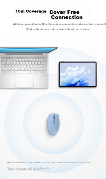 Мышь HP FM525 Wireless Blue (FM525B) - изображение 6