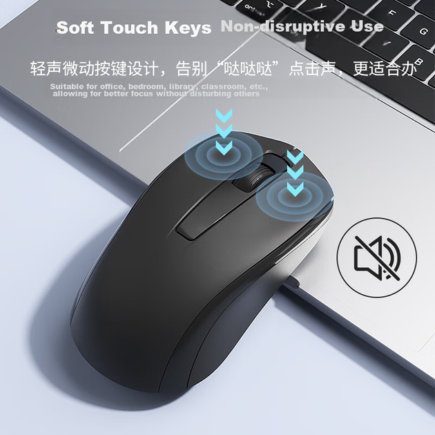 Миша B.O.W MW139 Wireless Black - зображення 4