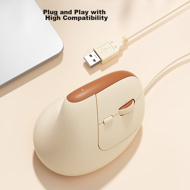 Миша B.O.W M190U USB Beige - зображення 5