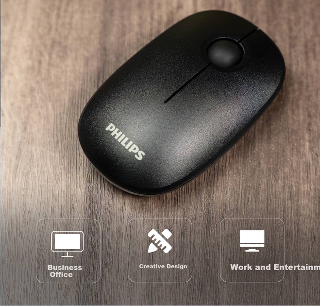 Миша Philips M230 Wireless Grey (SPK7378) - зображення 2