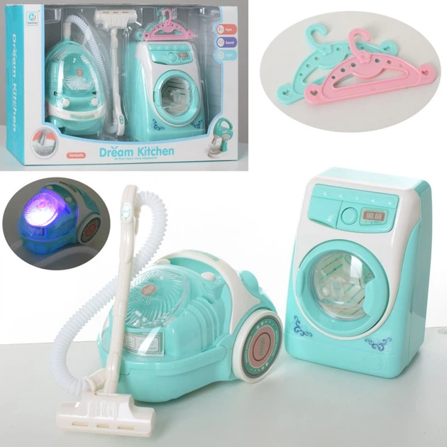 Игрушечная бытовая техника Kitchen set стиральная машина, пылесос,звук,свет YH229-3B - Фото 1 Игрушечная бытовая техника Kitchen set стиральная машина, пылесос,звук,свет YH229-3B - изображение 1