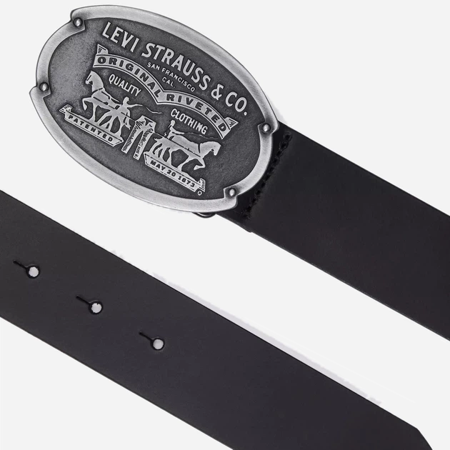 Ремень мужской из натуральной кожи Levi's 814399943 38 (114 см) Черный (1162712916) - Фото 5 Ремень мужской из натуральной кожи Levi's 814399943 38 (114 см) Черный (1162712916) - изображение 5