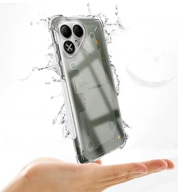 Чехол WXD на Tecno Pova 8 (LK6) / чехол для смартфона с усиленными углами / (прозрачный) - Фото 4 Чехол WXD на Tecno Pova 8 (LK6) / чехол для смартфона с усиленными углами / (прозрачный) - изображение 4