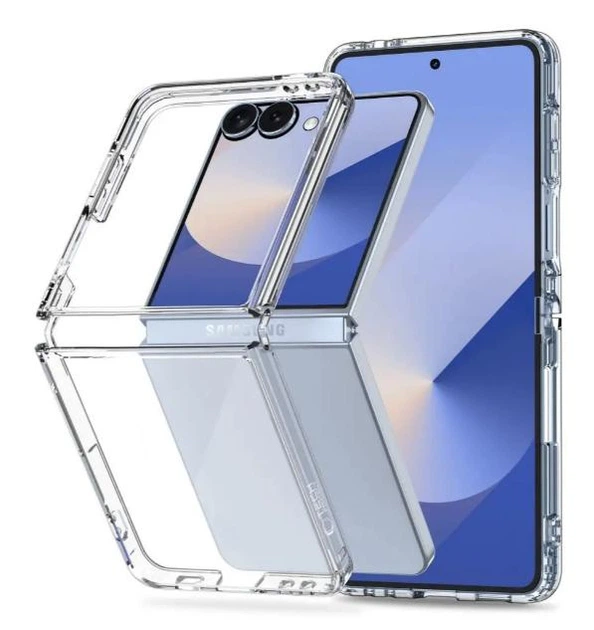 Чохол WXD на Samsung Galaxy Flip 7 / чохол для смартфона з посиленими кутами / прозорий - Фото 1 Чохол WXD на Samsung Galaxy Flip 7 / чохол для смартфона з посиленими кутами / прозорий - зображення 1