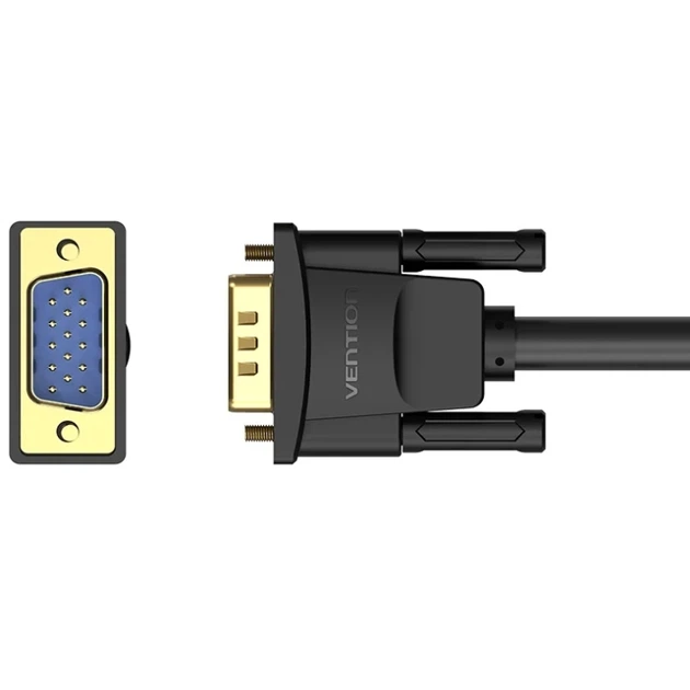 Кабель Vention VGA 15M to VGA 15M 20м з феритами Black (DAEBQ) - зображення 2