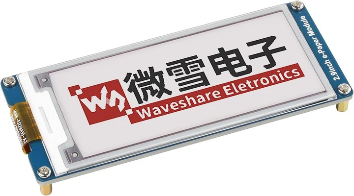 Модуль дисплея Waveshare 2,9 дюйма для электронной бумаги (B) V2, 296x128 - Фото 3 Модуль дисплея Waveshare 2,9 дюйма для электронной бумаги (B) V2, 296x128 - изображение 3
