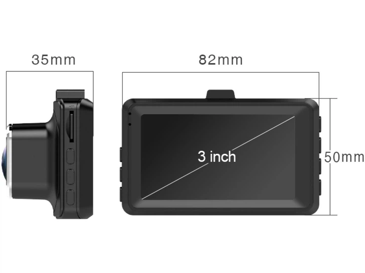 Відеореєстратор CarCam T418 Dual Full HD 12 Мп 170° 3" 2 камери Black (40764893) - зображення 8