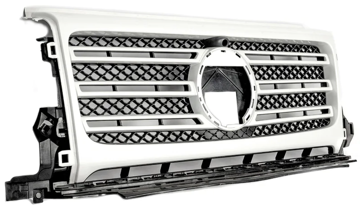 Решітка радіатора біла OEM для Mercedes G сlass W463 2018-2024 рр - зображення 2