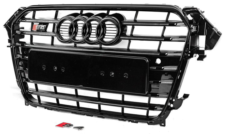 Передня решітка радіатора S-style для Audi A4 B8 2007-2015 рр. - зображення 2