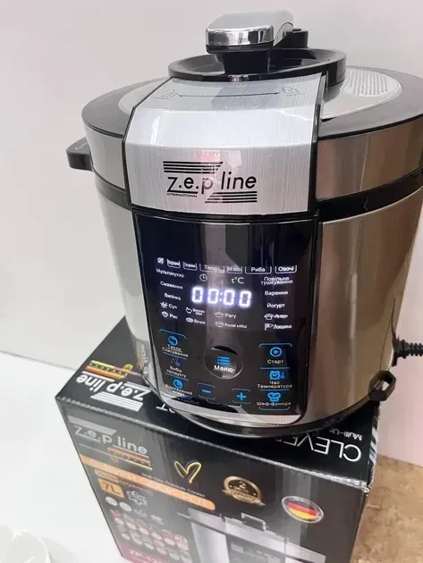 Мультиварка-скороварка Zepline ZP-125 7L з функцією йогуртниці 3000 Вт 29 програм - изображение 8