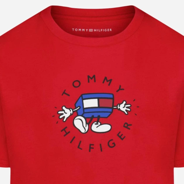 Детская футболка Tommy Hilfiger 228753963 (5) 110 см Красная (1159864766) - Фото 3 Детская футболка Tommy Hilfiger 228753963 (5) 110 см Красная (1159864766) - изображение 3