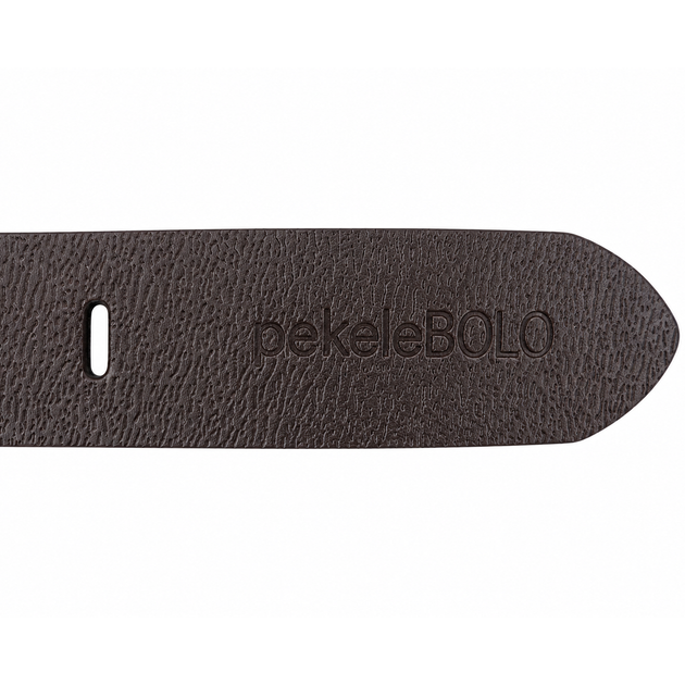 Стильний шкіряний ремінь Bolo Bekele (001) Коричневий, 125 см - зображення 2
