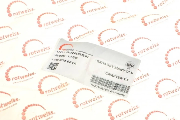 Колектор ROTWEISS RWS1755 ROTWEISS RWS1755 Volkswagen Crafter 076253031A - изображение 7