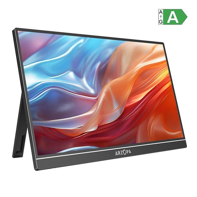 Портативний монітор Arzopa Grey 15.6" Full HD IPS 1920×1080, 60 Гц, USB-C, Mini HDMI - зображення 3
