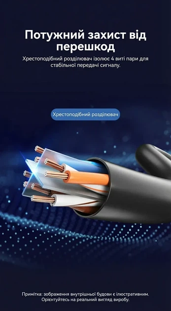 Интернет-кабель Vention Cat 6 UTP Ethernet угловой сетевой шнур патч-корд 2 м Black (IBWBH) - изображение 7