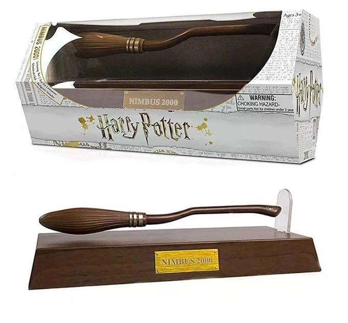 Ручка Гарри Поттер левитирующая Нимбус 2000 Harry Potter магнитная метла с подставкой Хогвартс коллекционный сувенир подарок - изображение 3