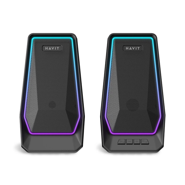 Стерео колонки HAVIT SK769BT USB 10W RGB Black HAVIT (28957-000) - Фото 2 Стерео колонки HAVIT SK769BT USB 10W RGB Black HAVIT (28957-000) - изображение 2