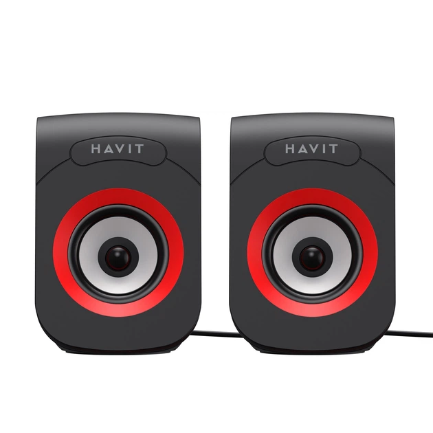 Стерео колонки HAVIT SK599 USB 6W Black/Red HAVIT (24164-000) - Фото 2 Стерео колонки HAVIT SK599 USB 6W Black/Red HAVIT (24164-000) - изображение 2