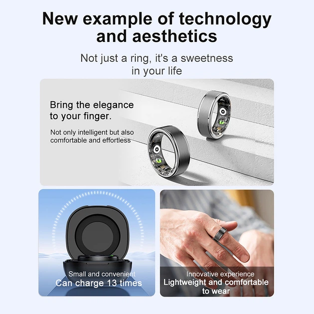 Cмарт кільце HAVIT M7083-12 Bluetooth Black HAVIT (29209-000) - зображення 12