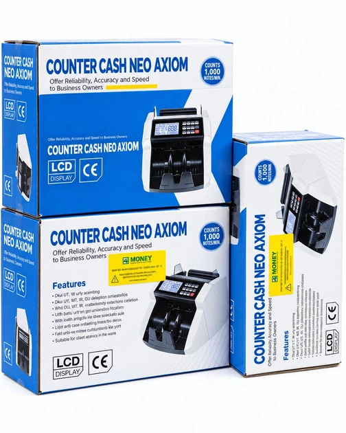 Счетчик Купюр COUNTER CASH NEO AXIOM Сортировщик Банкнот с UV/MG Детекцией и Режимом Фасовки - изображение 4
